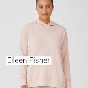 Eileen Fisher Cozy soft pink hoodie, S,  CB2336